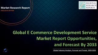 E Commerce Development Service Market growth projection to 15.6% CAGR through 2033