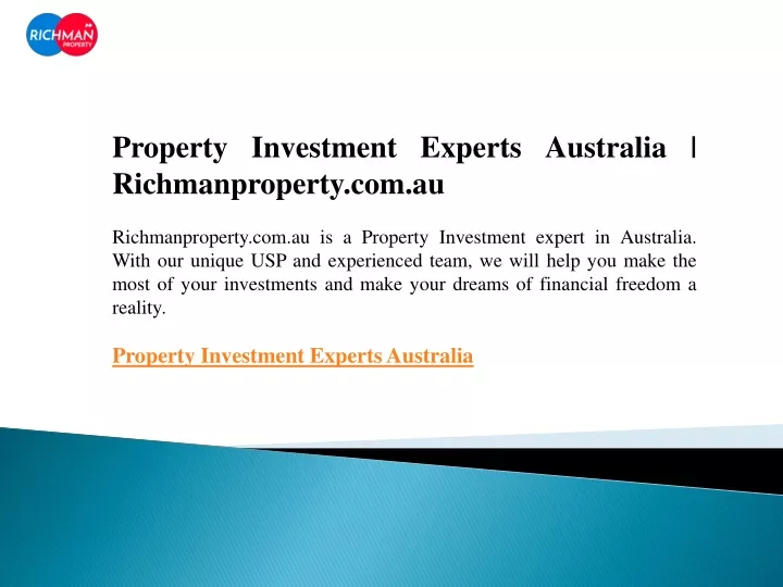 property investment experts australia