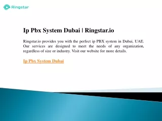 ip pbx system dubai ringstar io ringstar