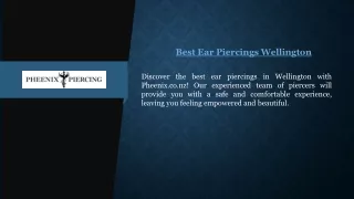 Best Ear Piercings Wellington  Pheenix.co.nz