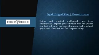 Opal Hinged Ring  Pheenix.co.nz