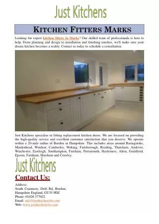 Kitchen Fitters Marks