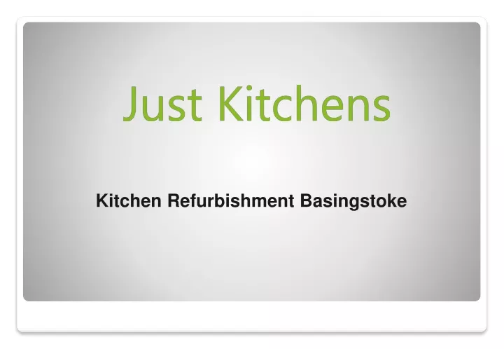 kitchen refurbishment basingstoke