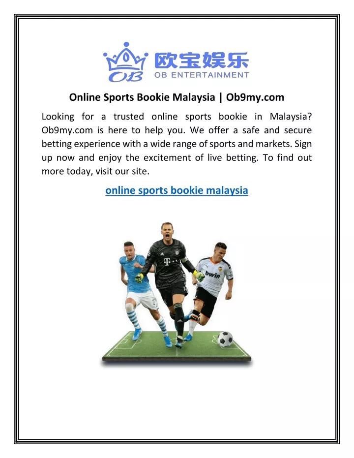 online sports bookie malaysia ob9my com