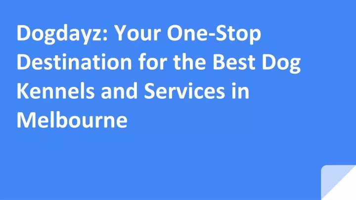 dogdayz your one stop destination for the best dog kennels and services in melbourne