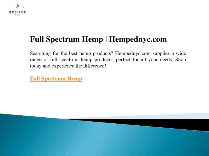 full spectrum hemp hempednyc com searching