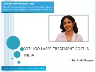 PPT Vitiligo laser treatment cost in india