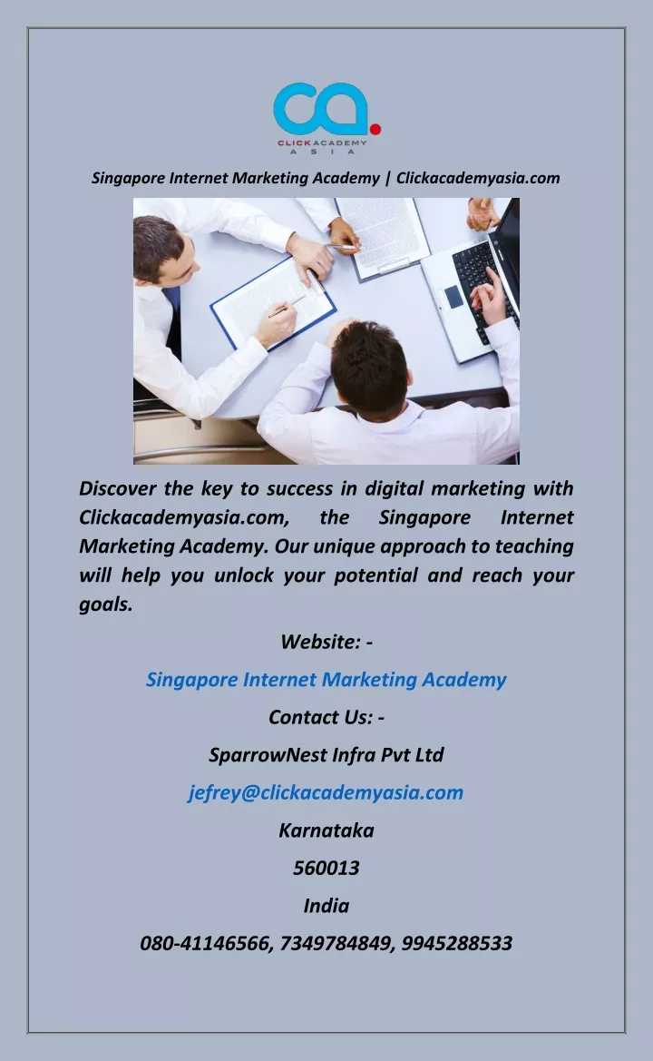 singapore internet marketing academy