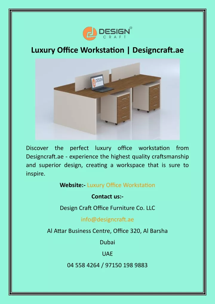 luxury office workstation designcraft ae