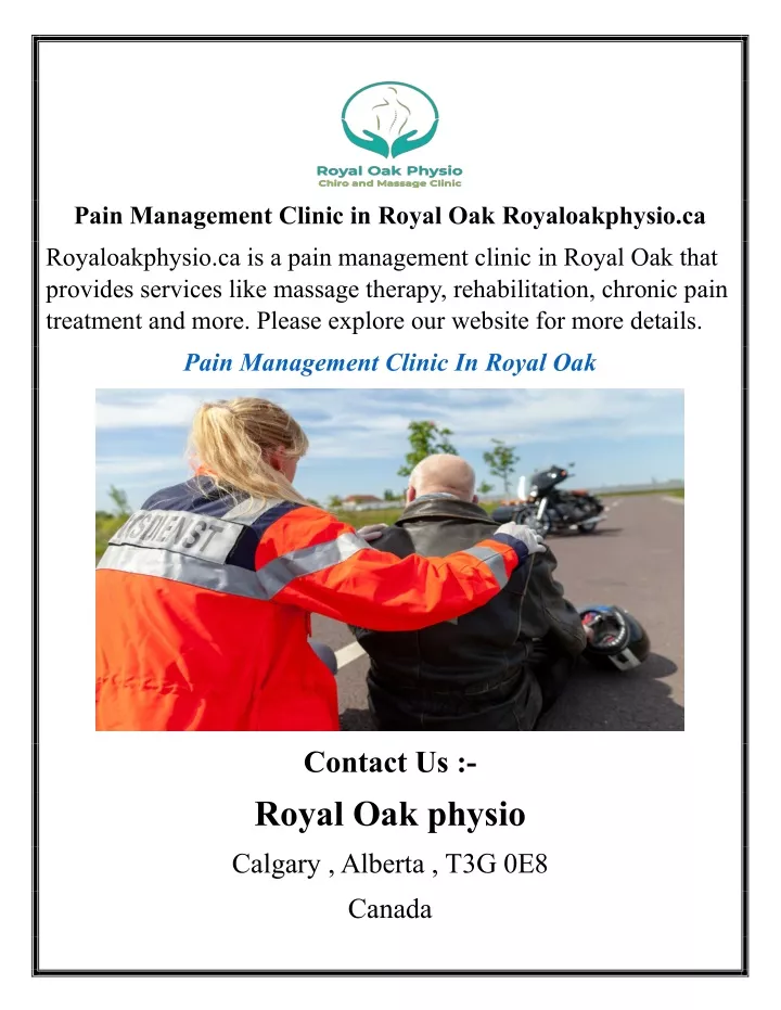 pain management clinic in royal