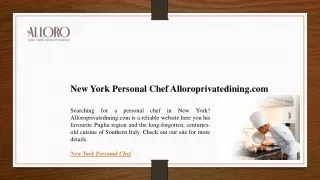 new york personal chef alloroprivatedining com