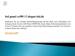 led panel cri90 cologne led de entdecken