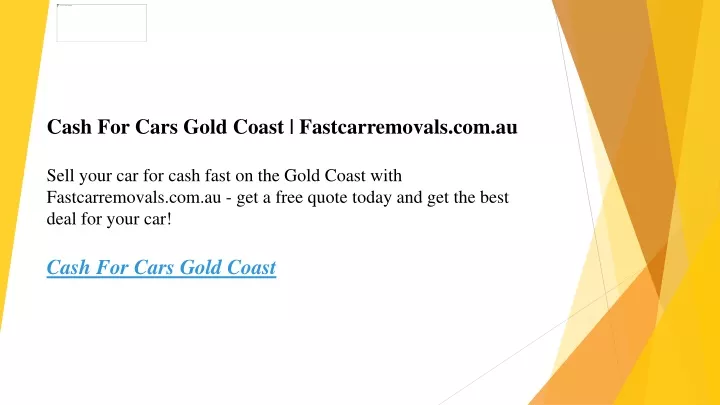 cash for cars gold coast fastcarremovals