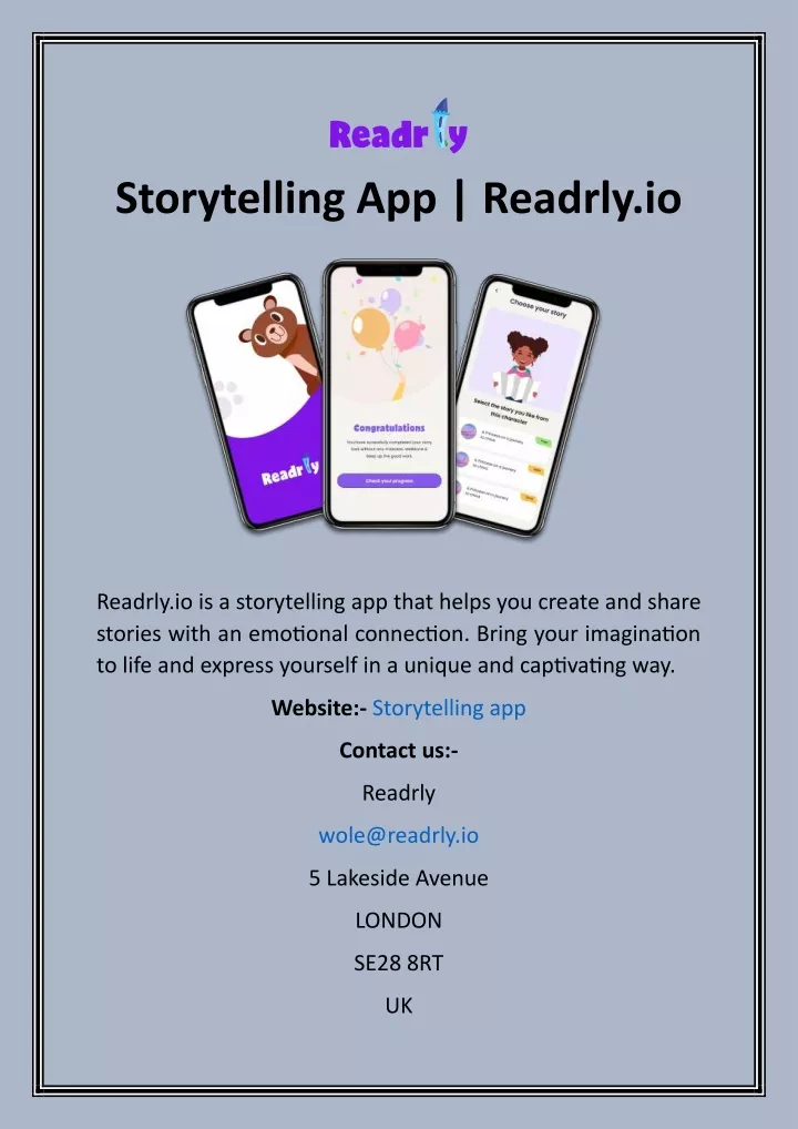 storytelling app readrly io