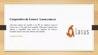 Corporativo de Lenovo  Lasus.com.co