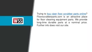 Buy Viper Floor Scrubber Parts Online  Floorscrubberparts.com