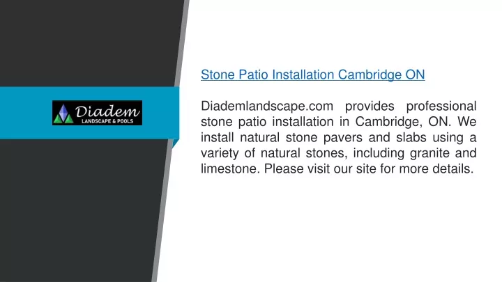 stone patio installation cambridge