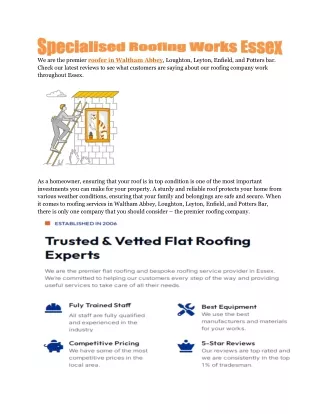 Roofer Potters bar