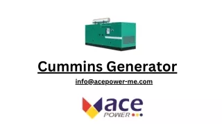 Cummins Generator