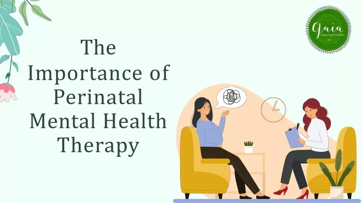 the importance of perinatal mental health therapy