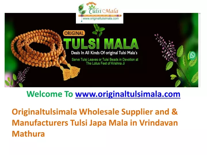 welcome to www originaltulsimala com