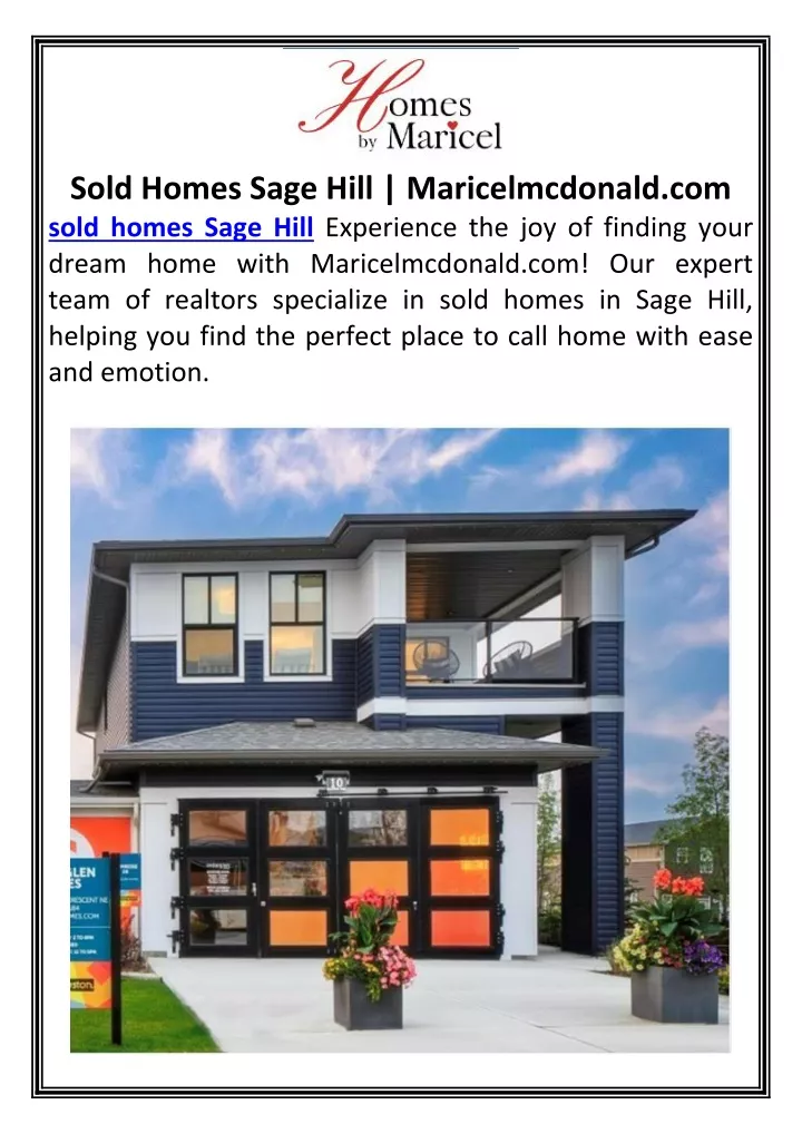 sold homes sage hill maricelmcdonald com sold