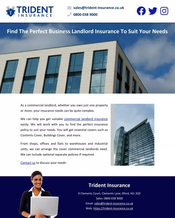 sales@trident insurance co uk