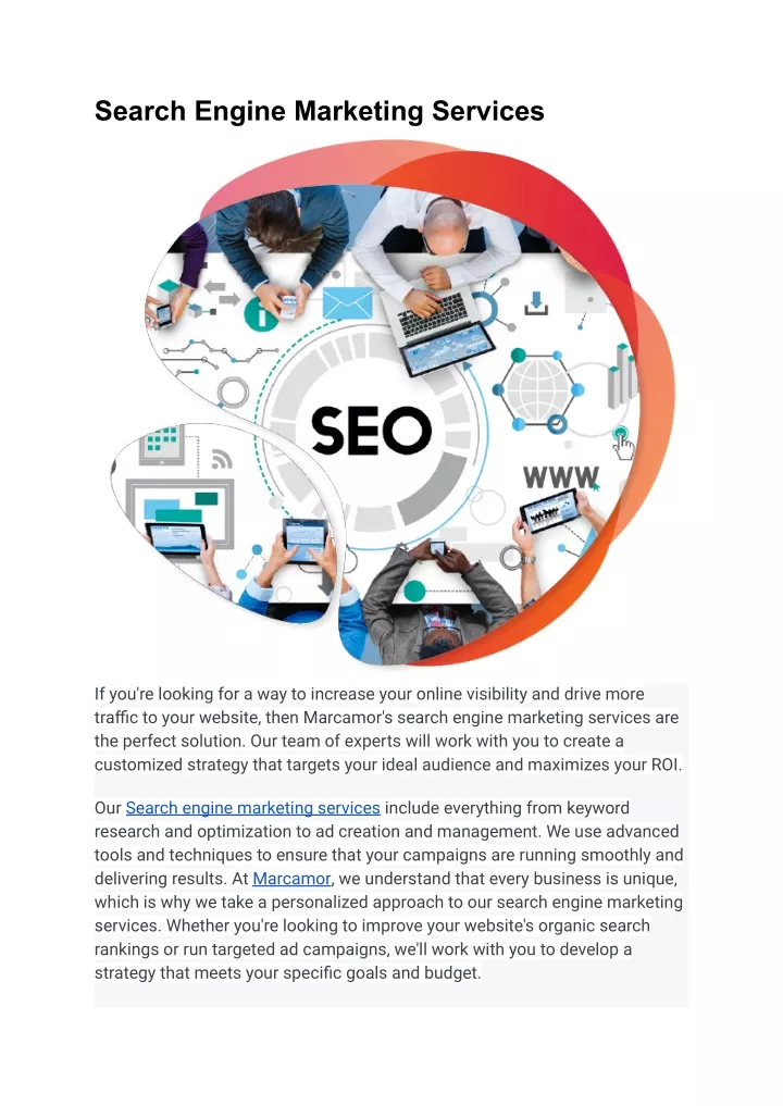 search engine marketing services