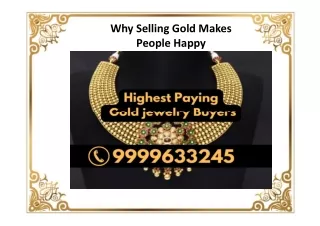 Why Selling Gold Makes People Happy