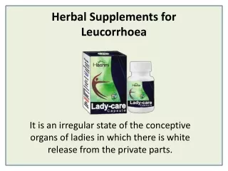 Lady Care Capsule Helps in leucorrhea or white discharge