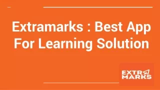 Extramarks - Best App For Learning Solution