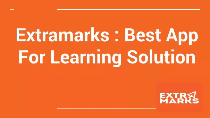 extramarks best app for learning solution