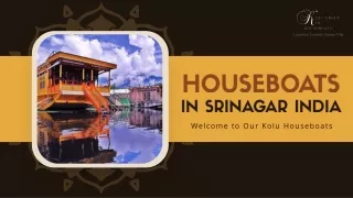 Houseboats in Srinagar India