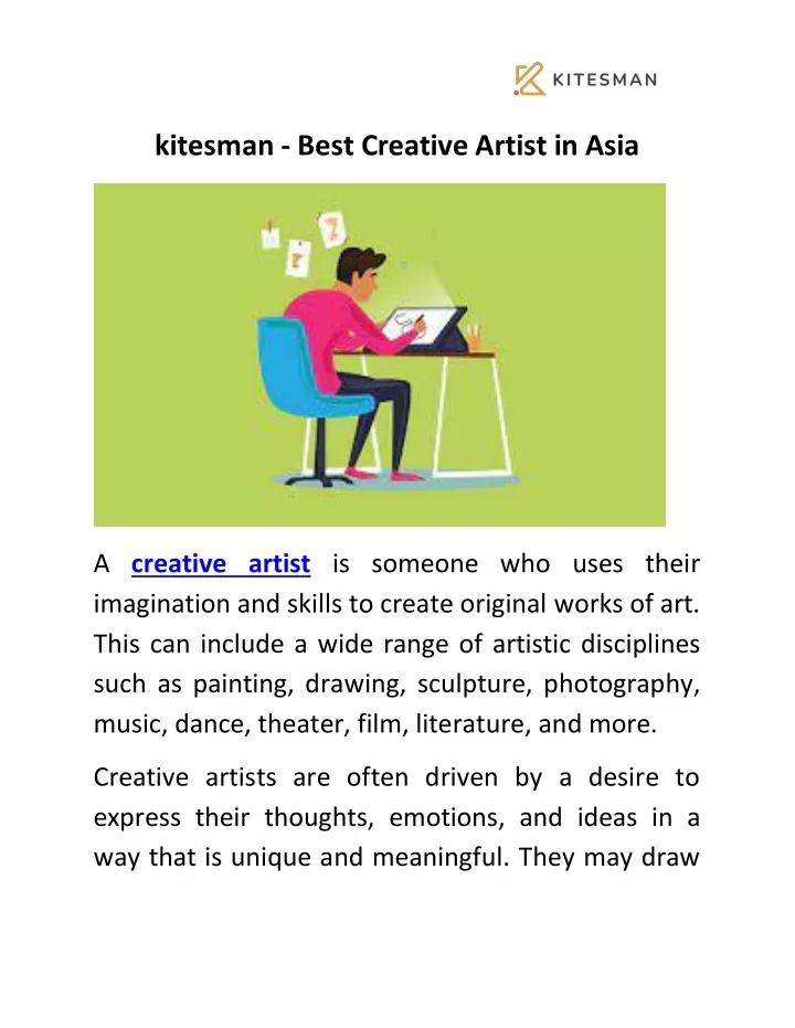 kitesman best creative artist in asia