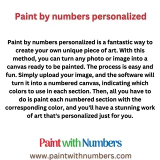 Paint by numbers personalized
