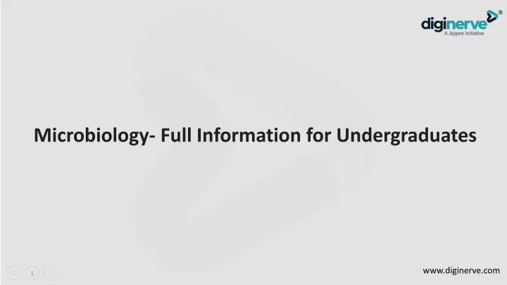 microbiology full information for undergraduates