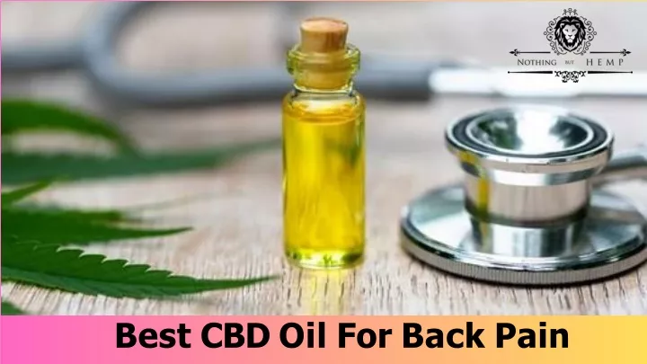 best cbd oil for back pain