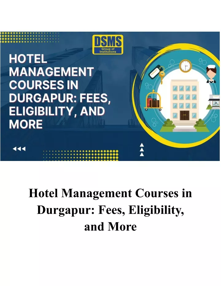 hotel management courses in durgapur fees