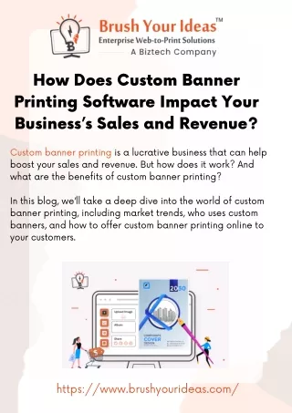 How Does Custom Banner Printing Software Impact Your Business’s Sales and Revenue