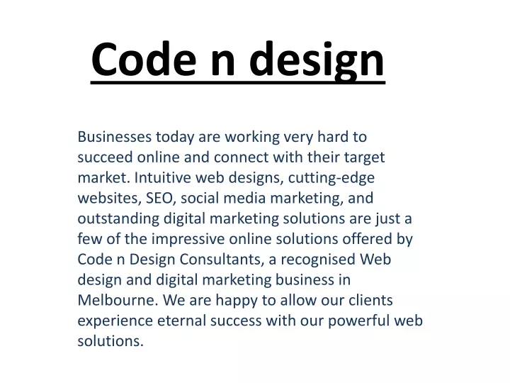 code n design