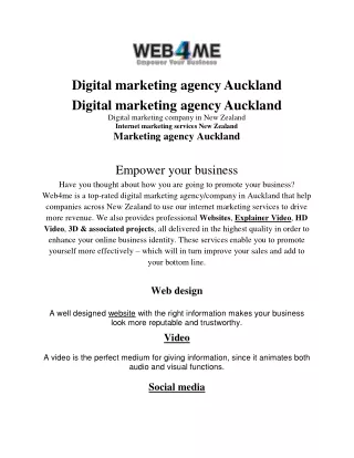 Digital marketing services in Auckland