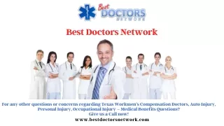 Workers Comp Doctors Texas | Best Doctors Network
