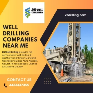 Well Drilling Companies Near Me