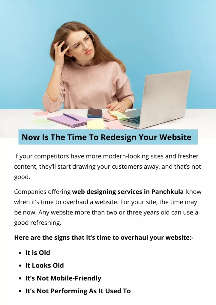 now is the time to redesign your website