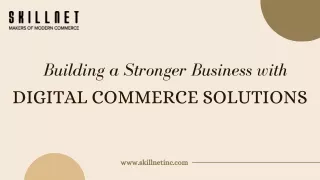 Digital commerce solutions