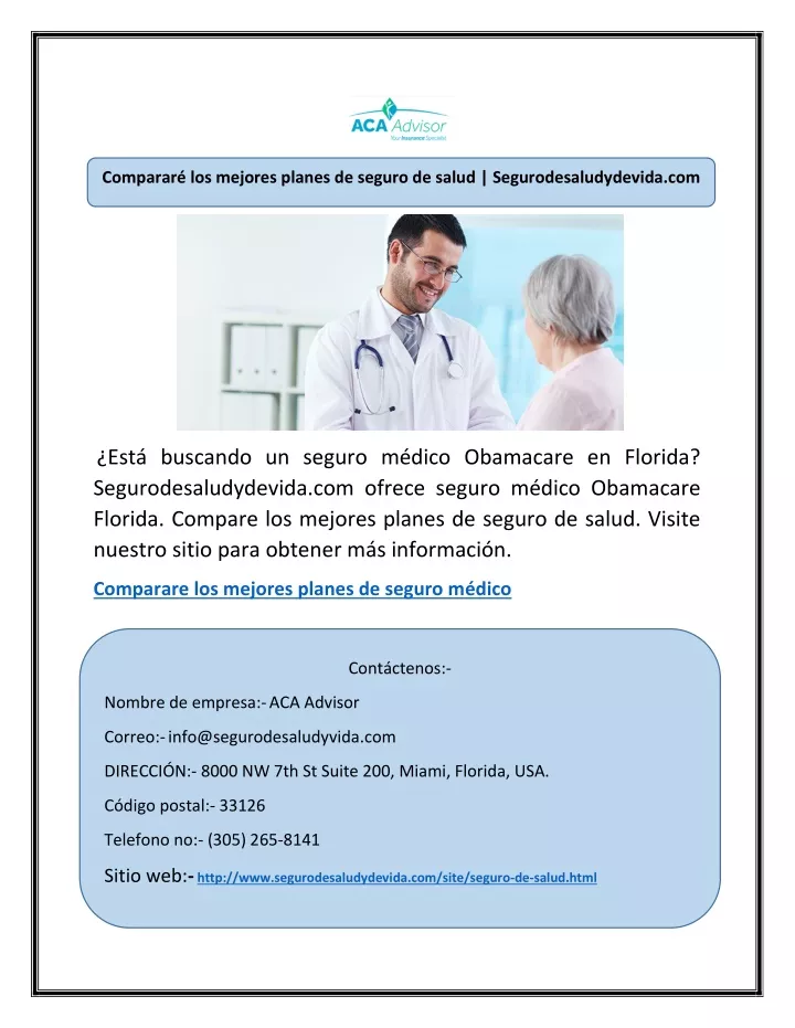 comparar los mejores planes de seguro de salud