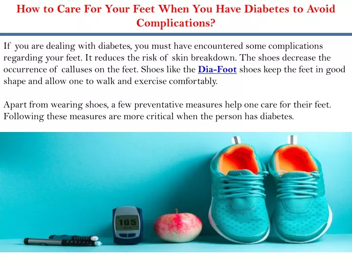 how to care for your feet when you have diabetes