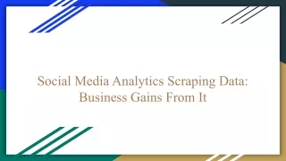 social media analytics scraping data business