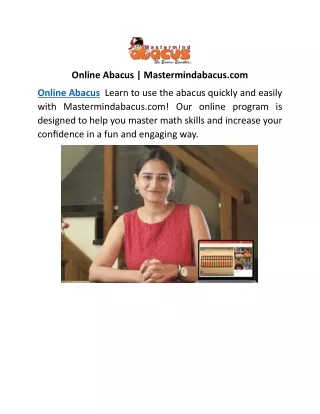 Online Abacus | Mastermindabacus.com