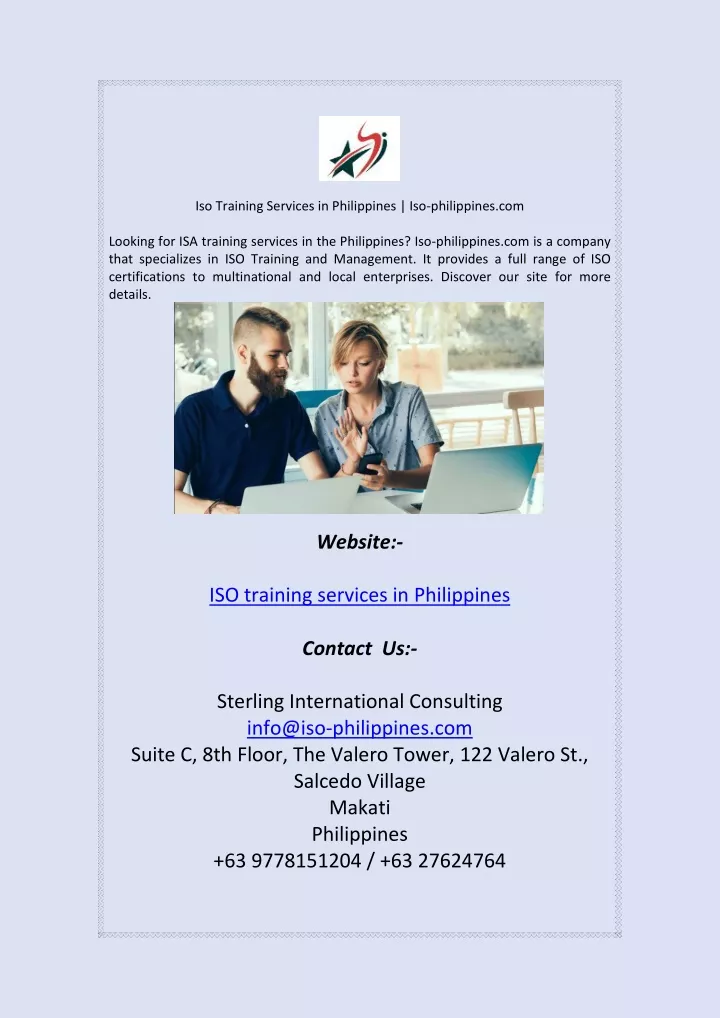 iso training services in philippines